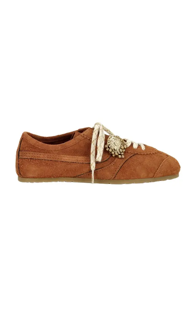 Dries Van Noten Embellished Leather Sneakers