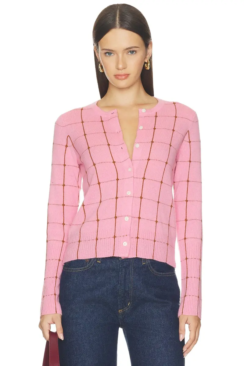 Guest In Residence Jane Checker Cardigan