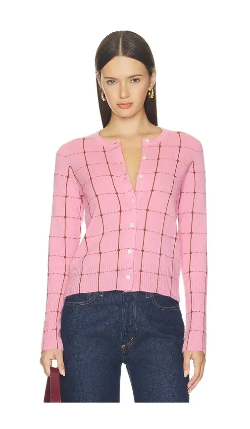 Guest In Residence Jane Checker Cardigan