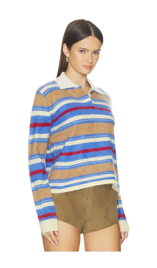 Guest In Residence Grizzly Cropped Rugby Sweater | Thumbnail 2 Guest In Residence Grizzly Cropped Rugby Sweater | Thumbnail 2