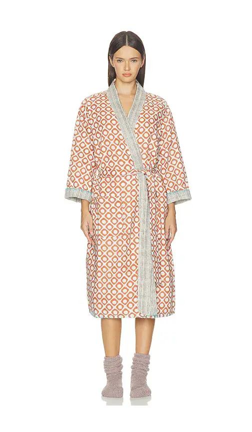 Verve Culture Block Print Robe | Thumbnail 2