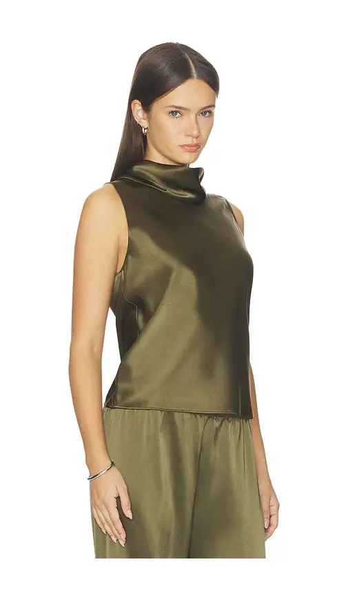 LESET Barb Sleeveless Cowl Neck Blouse | Thumbnail 2