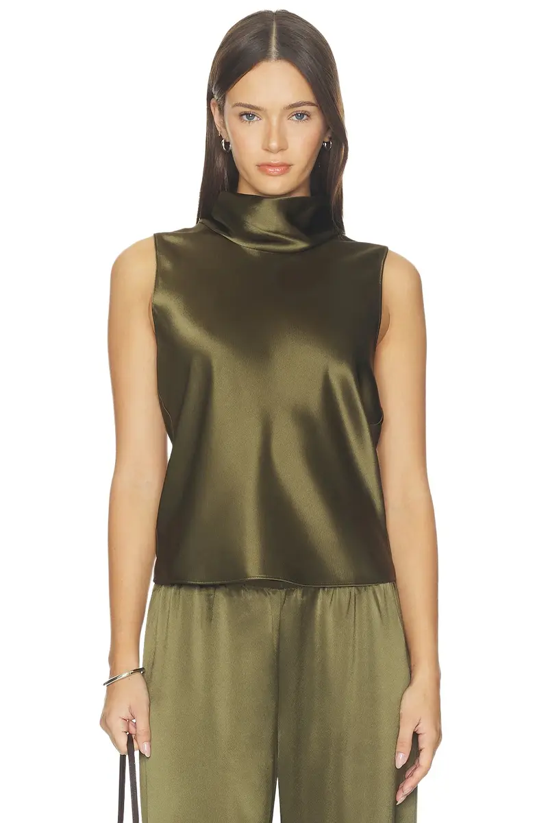 Barb Sleeveless Cowl Neck Blouse Barb Sleeveless Cowl Neck Blouse