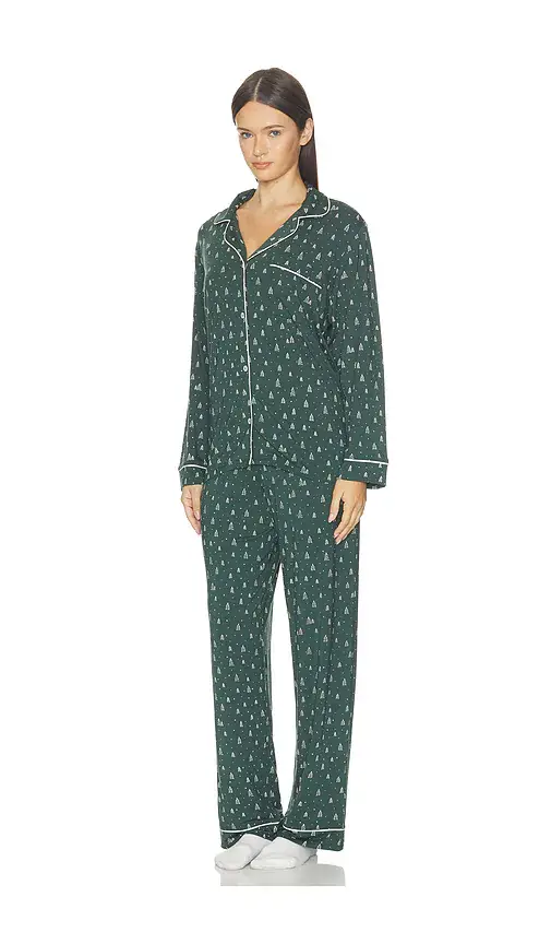 Eberjey Gisele Printed Long Pajama Set | Thumbnail 2 Eberjey Gisele Printed Long Pajama Set | Thumbnail 2