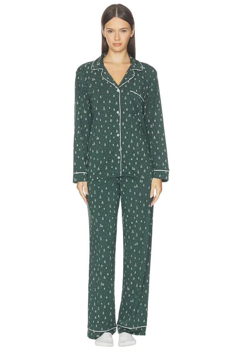 Gisele Printed Long Pajama Set Gisele Printed Long Pajama Set
