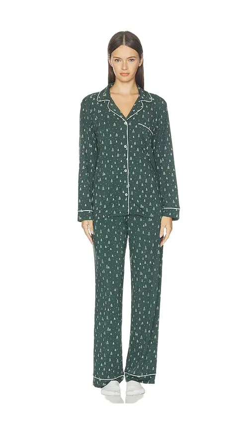 Gisele Printed Long Pajama Set Gisele Printed Long Pajama Set