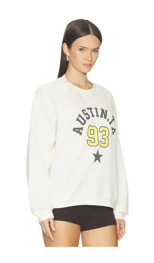 Sunny Somewhere Austin Tx 93 Raglan Crew Sweater | Thumbnail 2