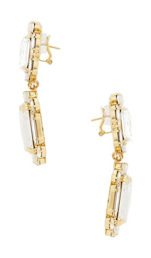 Anton Heunis Omega Clasp Double Square Earrings | Thumbnail 2 Anton Heunis Omega Clasp Double Square Earrings | Thumbnail 2