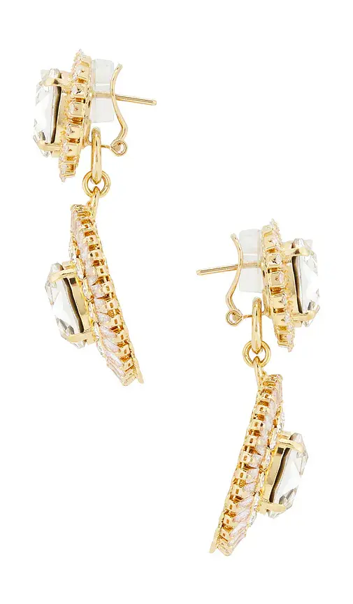 Anton Heunis Omega Clasp Oval Disc Drop Earrings | Thumbnail 2 Anton Heunis Omega Clasp Oval Disc Drop Earrings | Thumbnail 2