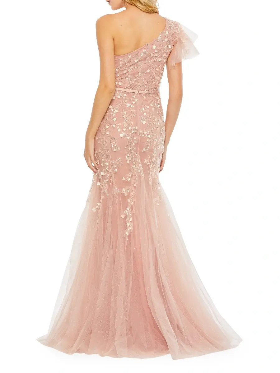 Mac Duggal Women's Evening Embellished One-Shoulder Gown | Thumbnail 3