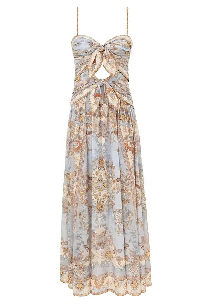 Echo Scarf Midi Dress