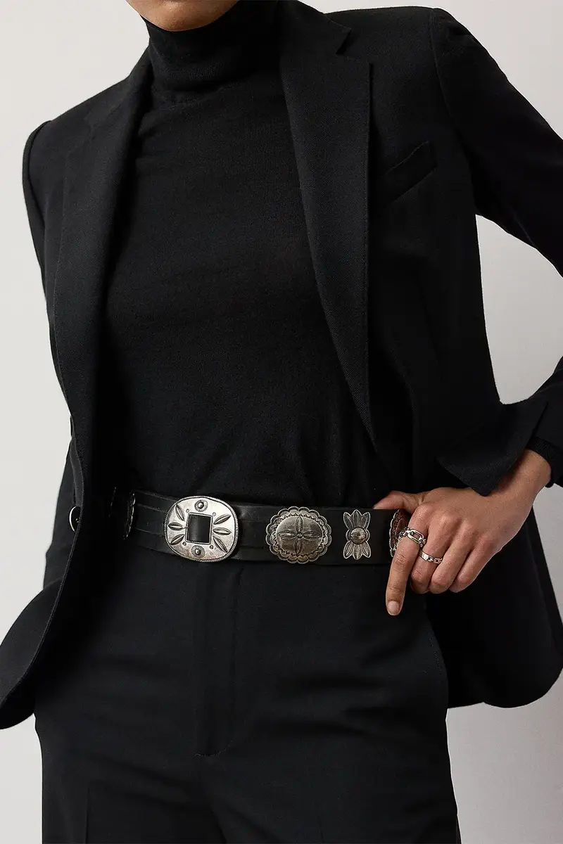 Ralph Lauren Cast Concho Belt | Thumbnail 2 Ralph Lauren Cast Concho Belt | Thumbnail 2
