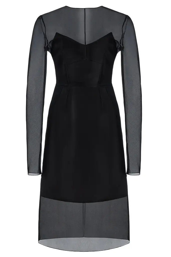 Novalis Sheer Long Sleeve Dress Novalis Sheer Long Sleeve Dress