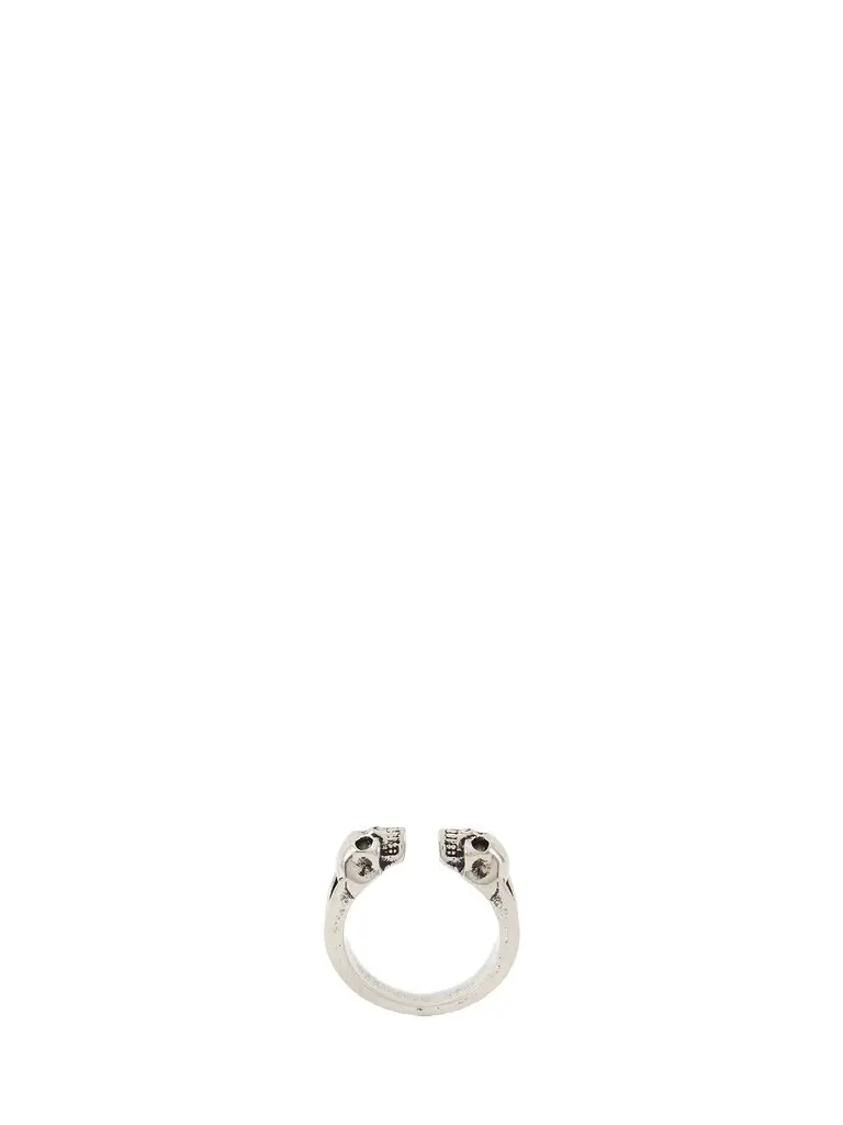 Alexander McQueen Twin Skull Ring