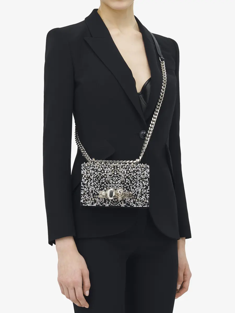 Alexander McQueen Crystal-embellished Mini Jewelled Satchel | Thumbnail 2 Alexander McQueen Crystal-embellished Mini Jewelled Satchel | Thumbnail 2