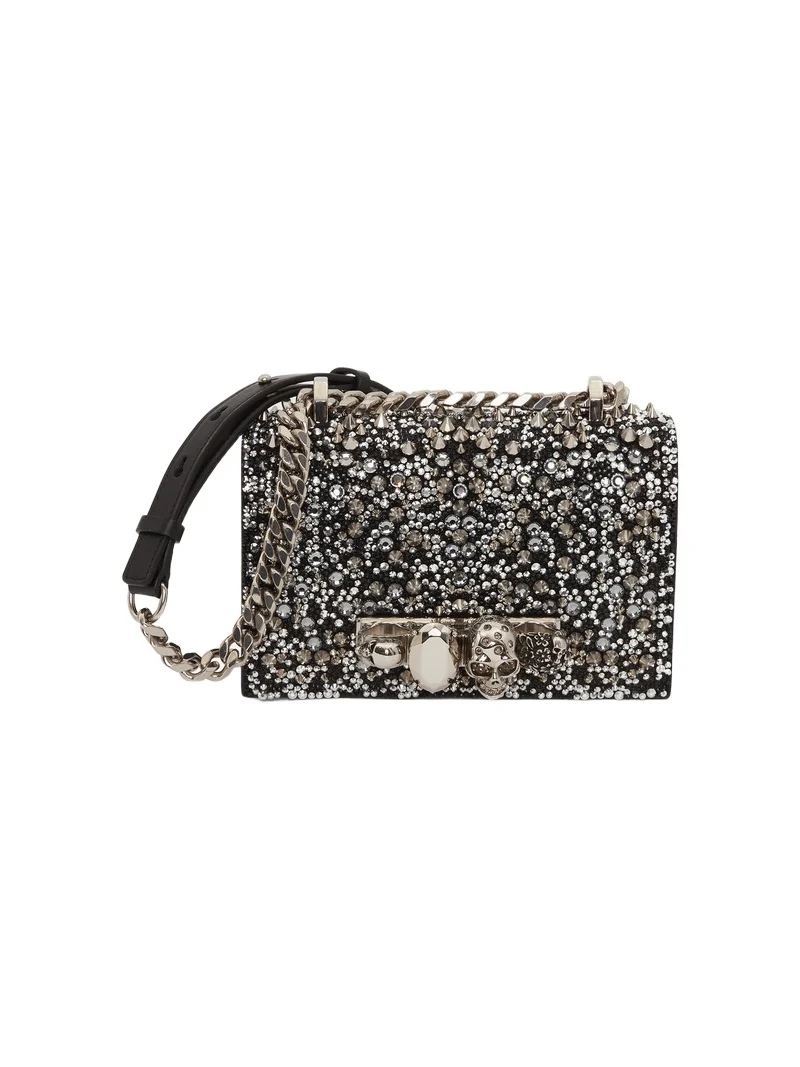 Alexander McQueen Crystal-embellished Mini Jewelled Satchel