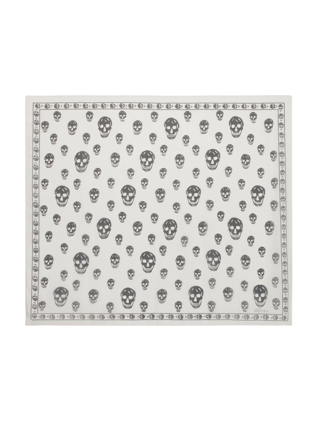 Alexander McQueen Classic Silk Chiffon Skull Scarf