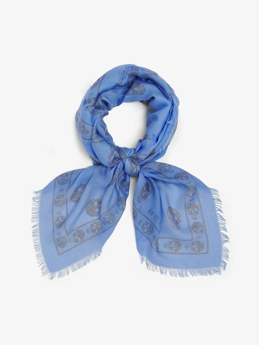 Alexander McQueen Classic Skull Foulard | Thumbnail 2 Alexander McQueen Classic Skull Foulard | Thumbnail 2