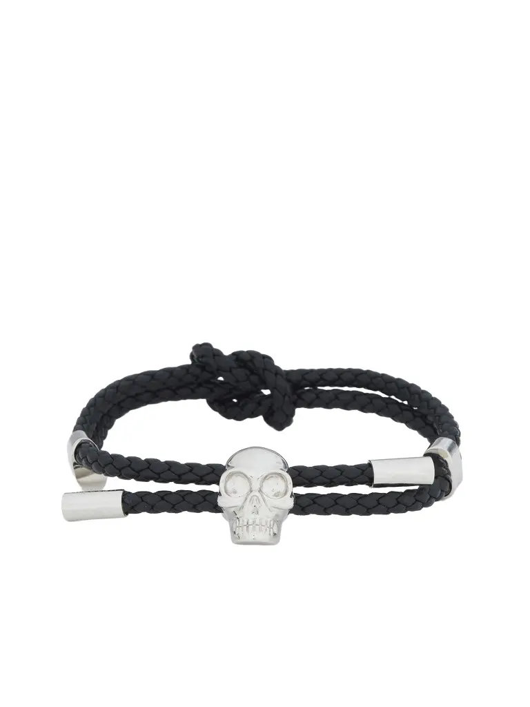 Alexander McQueen Skull Leather Bracelet