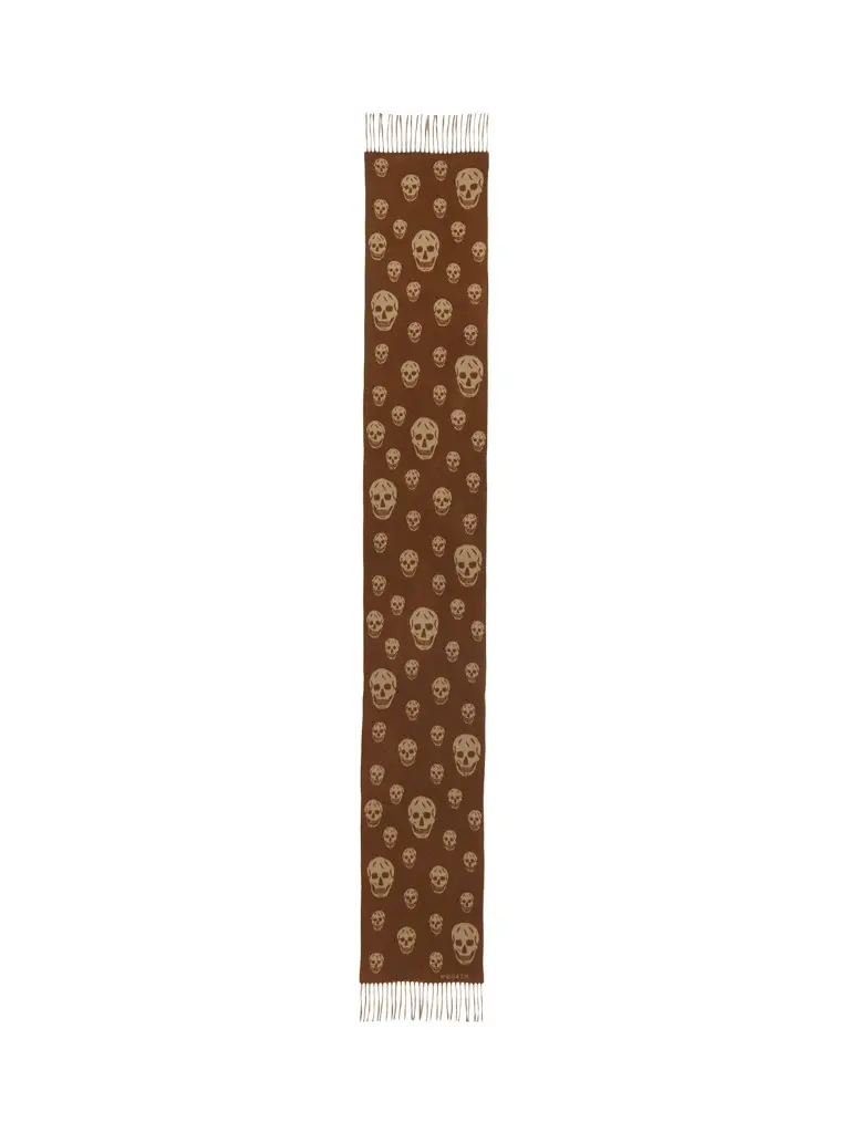 Alexander McQueen Double Face Skull Scarf