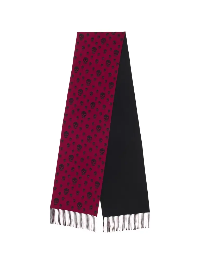 Alexander McQueen Double Face Skull Scarf