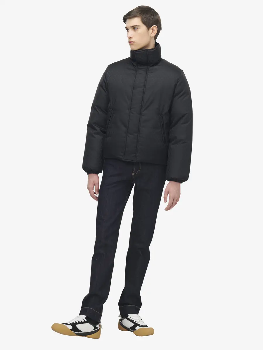 Alexander McQueen Skull Jacquard Puffer Jacket | Thumbnail 2
