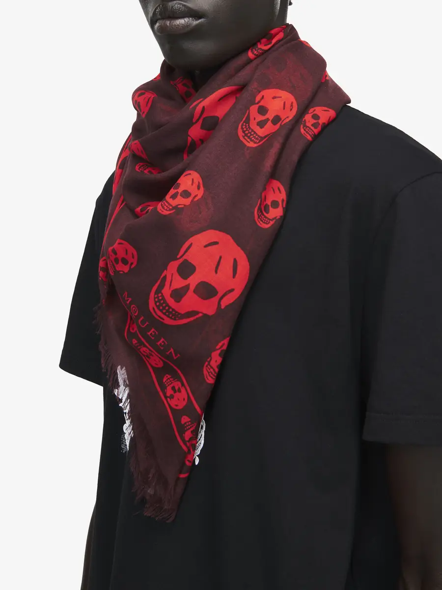 Alexander McQueen Classic Skull Scarf | Thumbnail 2 Alexander McQueen Classic Skull Scarf | Thumbnail 2