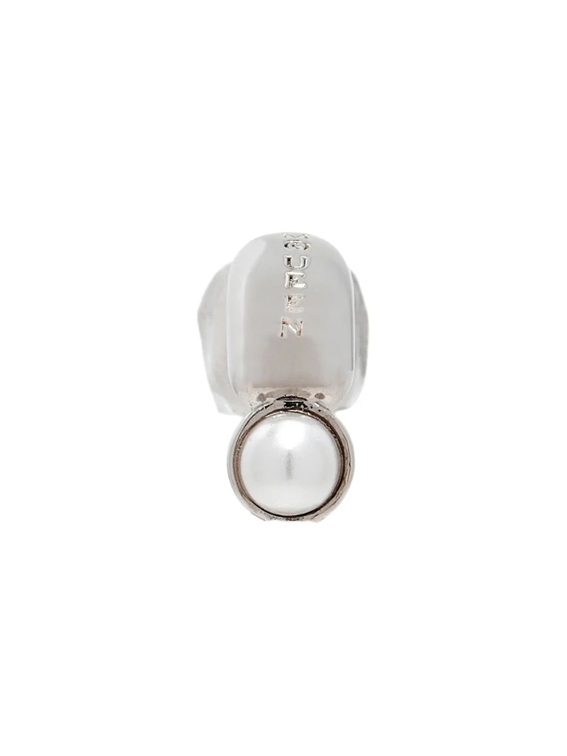 Alexander McQueen Skull & Pearl Earring