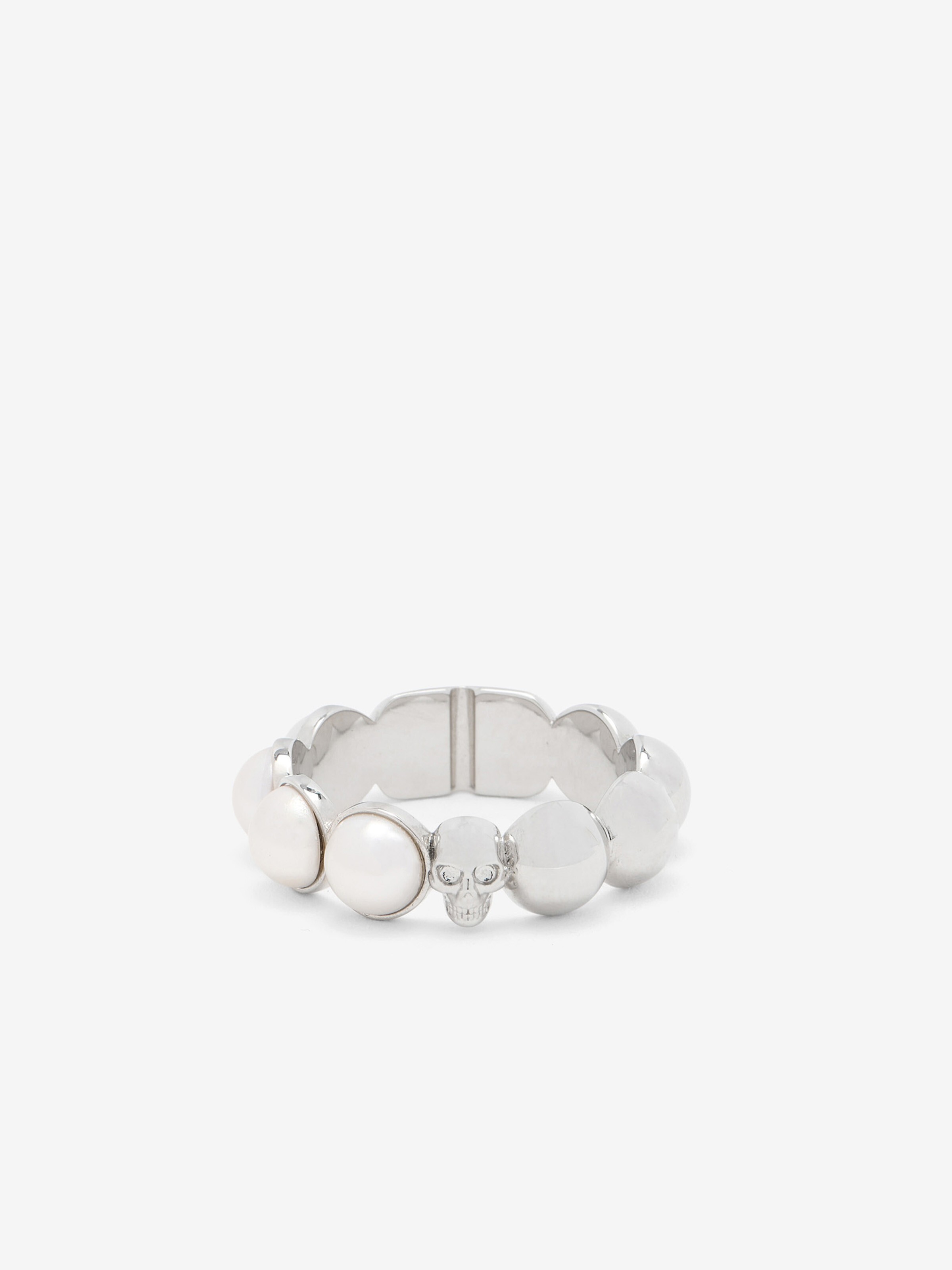 Alexander McQueen Skull & Pearl Ring