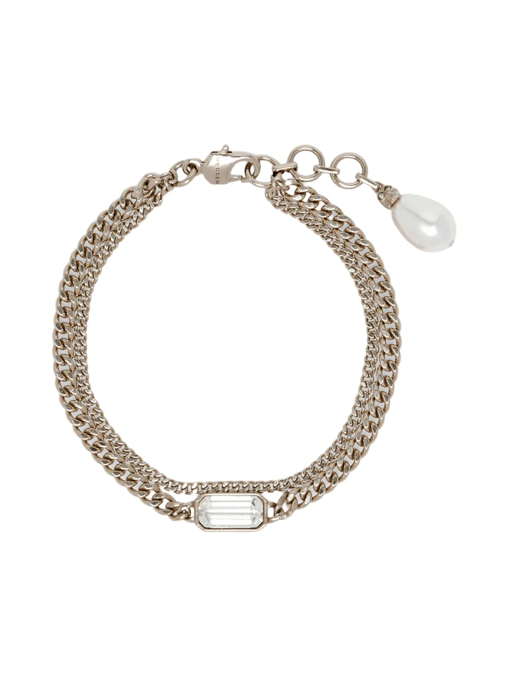 Alexander McQueen Skull & Crystal Bracelet