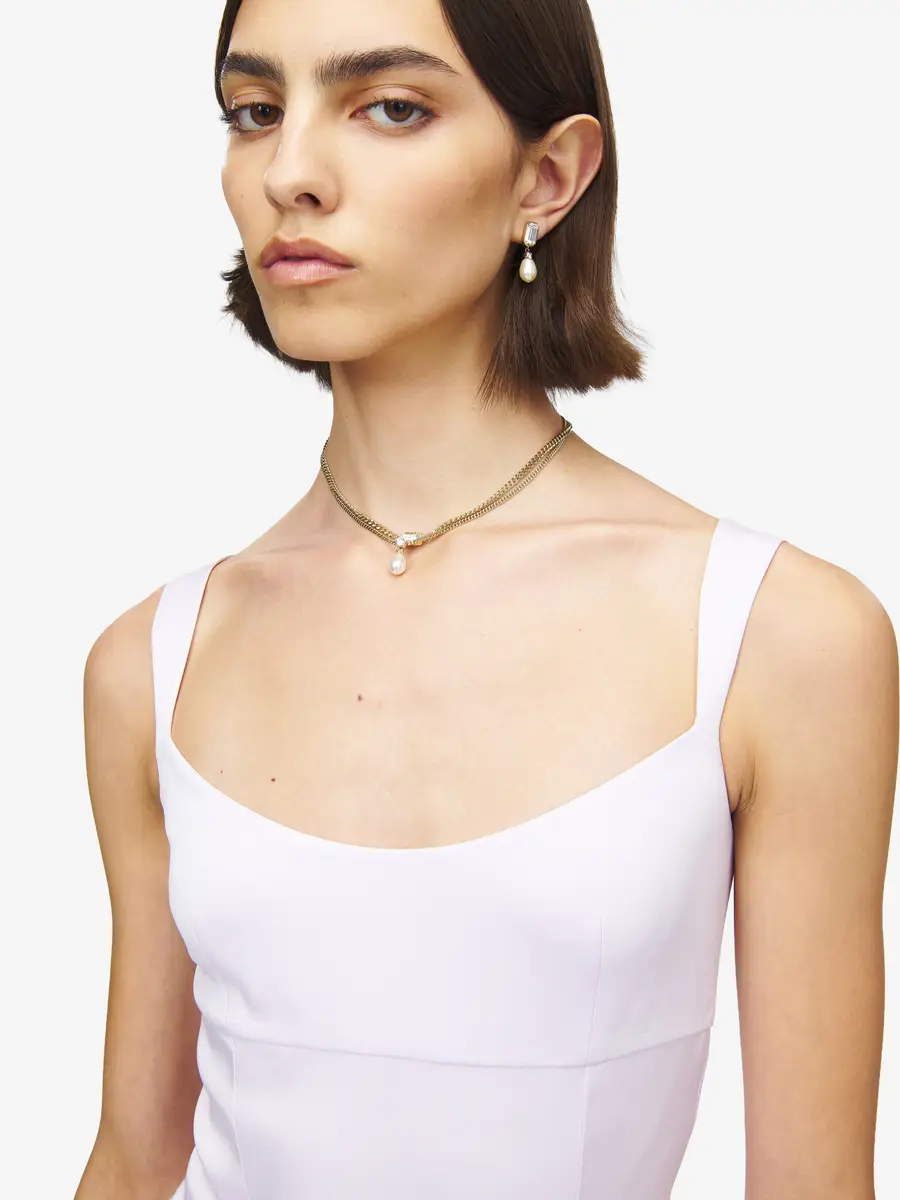 Alexander McQueen Skull & Crystal Necklace | Thumbnail 2 Alexander McQueen Skull & Crystal Necklace | Thumbnail 2