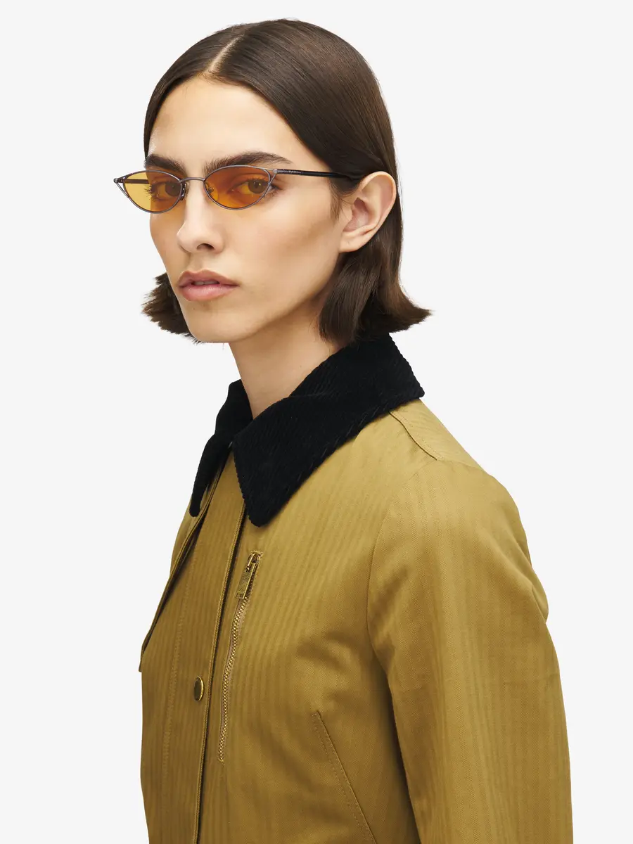 Alexander McQueen T-Bar Sleek Cat-eye Sunglasses | Thumbnail 2 Alexander McQueen T-Bar Sleek Cat-eye Sunglasses | Thumbnail 2