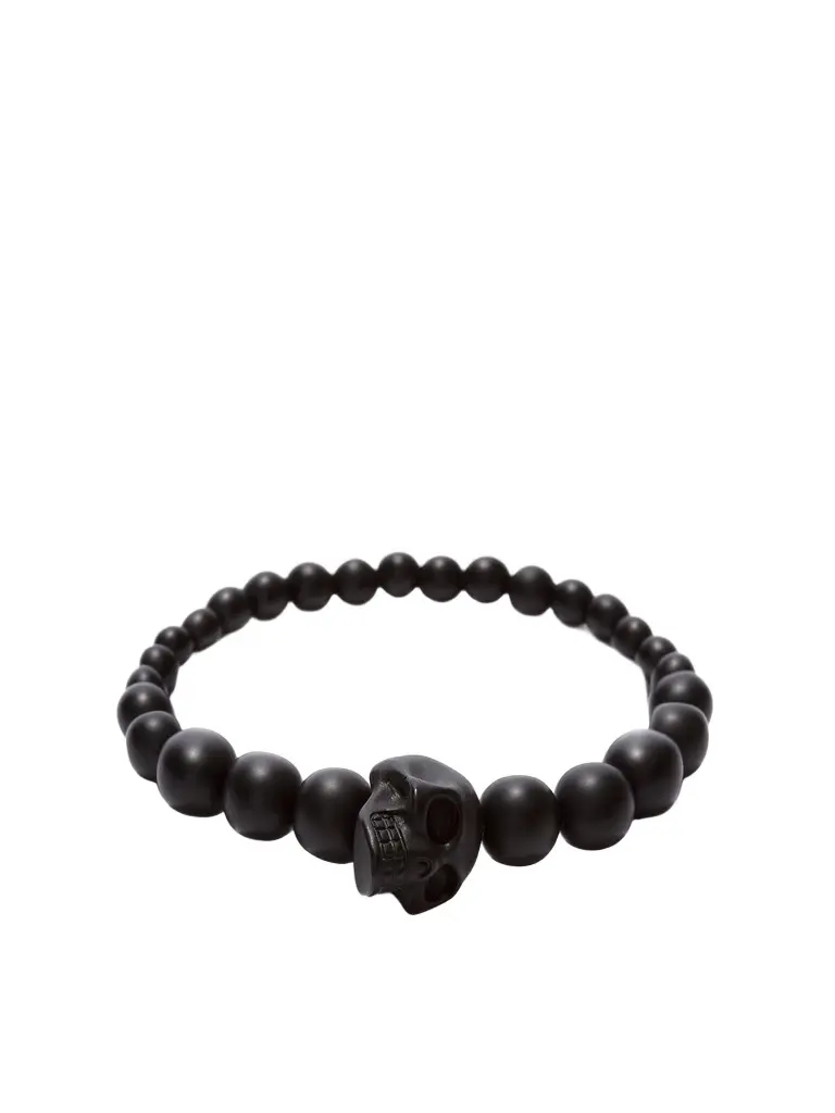 Alexander McQueen Skull Multi Beaded Bracelet