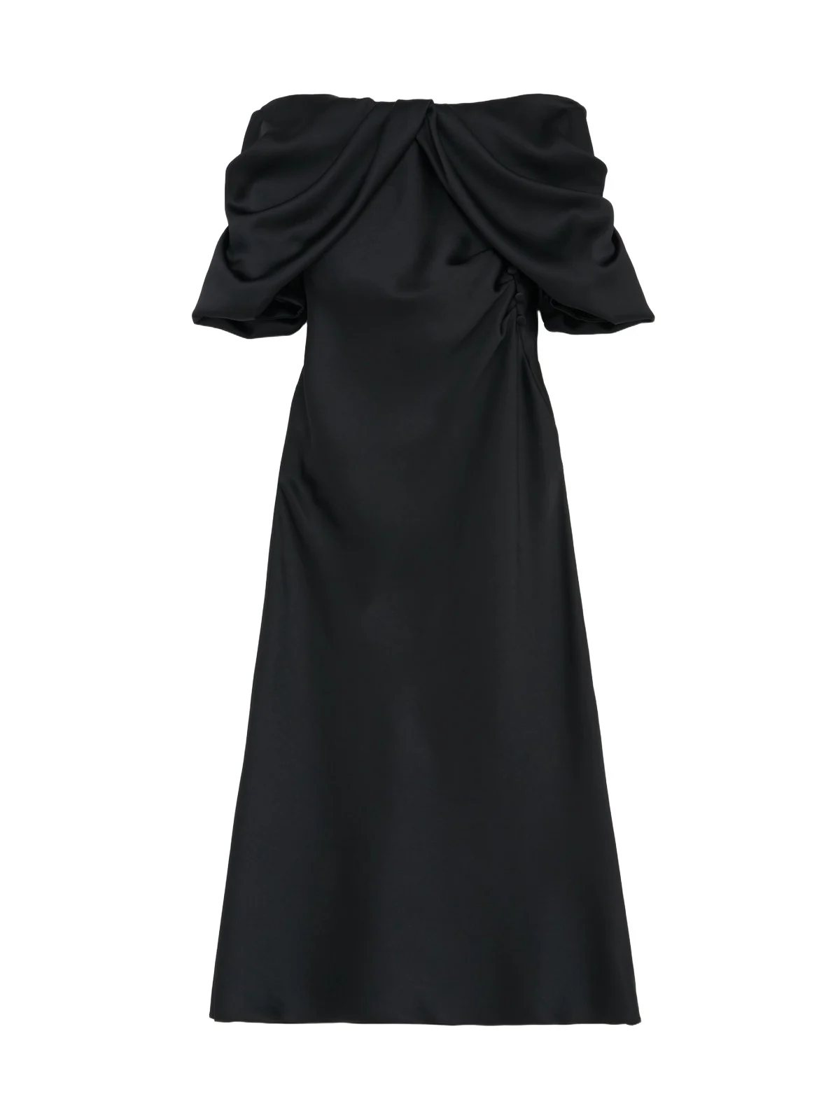 Off-the-shoulder Draped Evening Dress