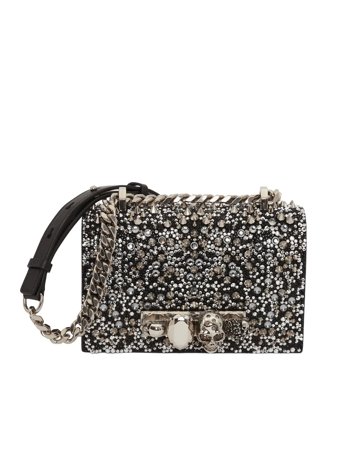 Alexander McQueen Crystal-embellished Mini Jewelled Satchel