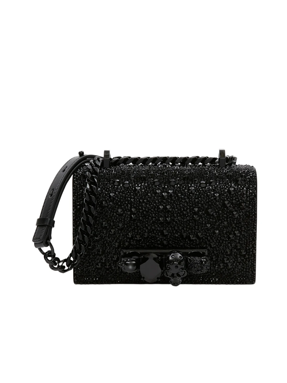 Alexander McQueen Crystal-embellished Mini Jewelled Satchel