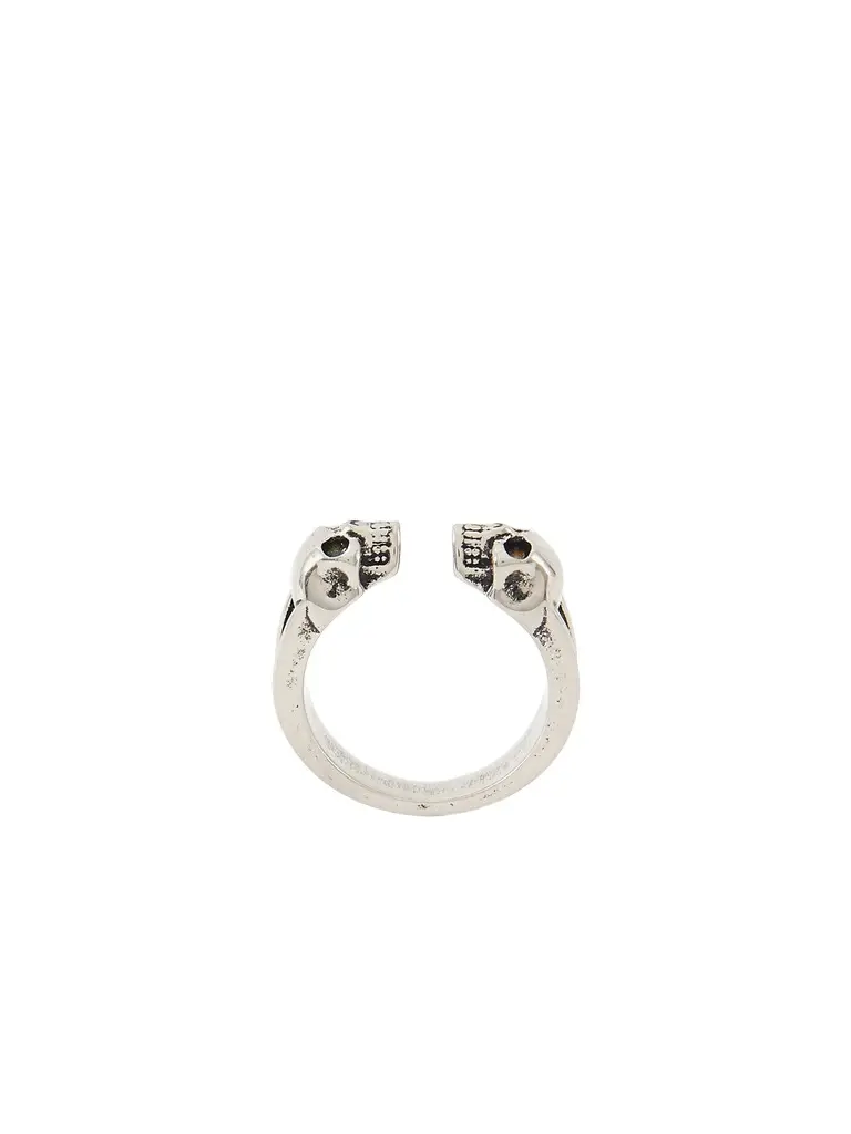 Alexander McQueen Twin Skull Ring