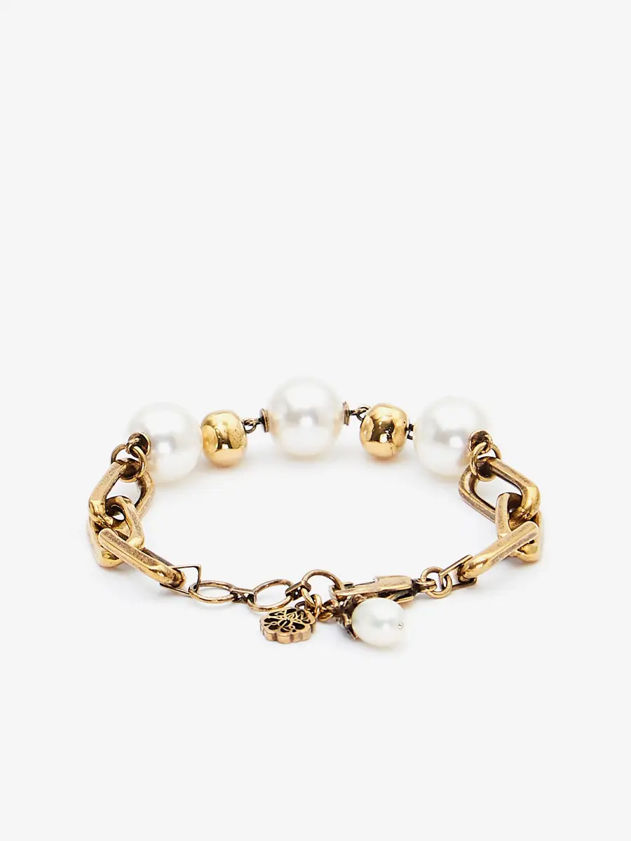Alexander McQueen Pearl-like Skull Chain Bracelet | Thumbnail 2 Alexander McQueen Pearl-like Skull Chain Bracelet | Thumbnail 2