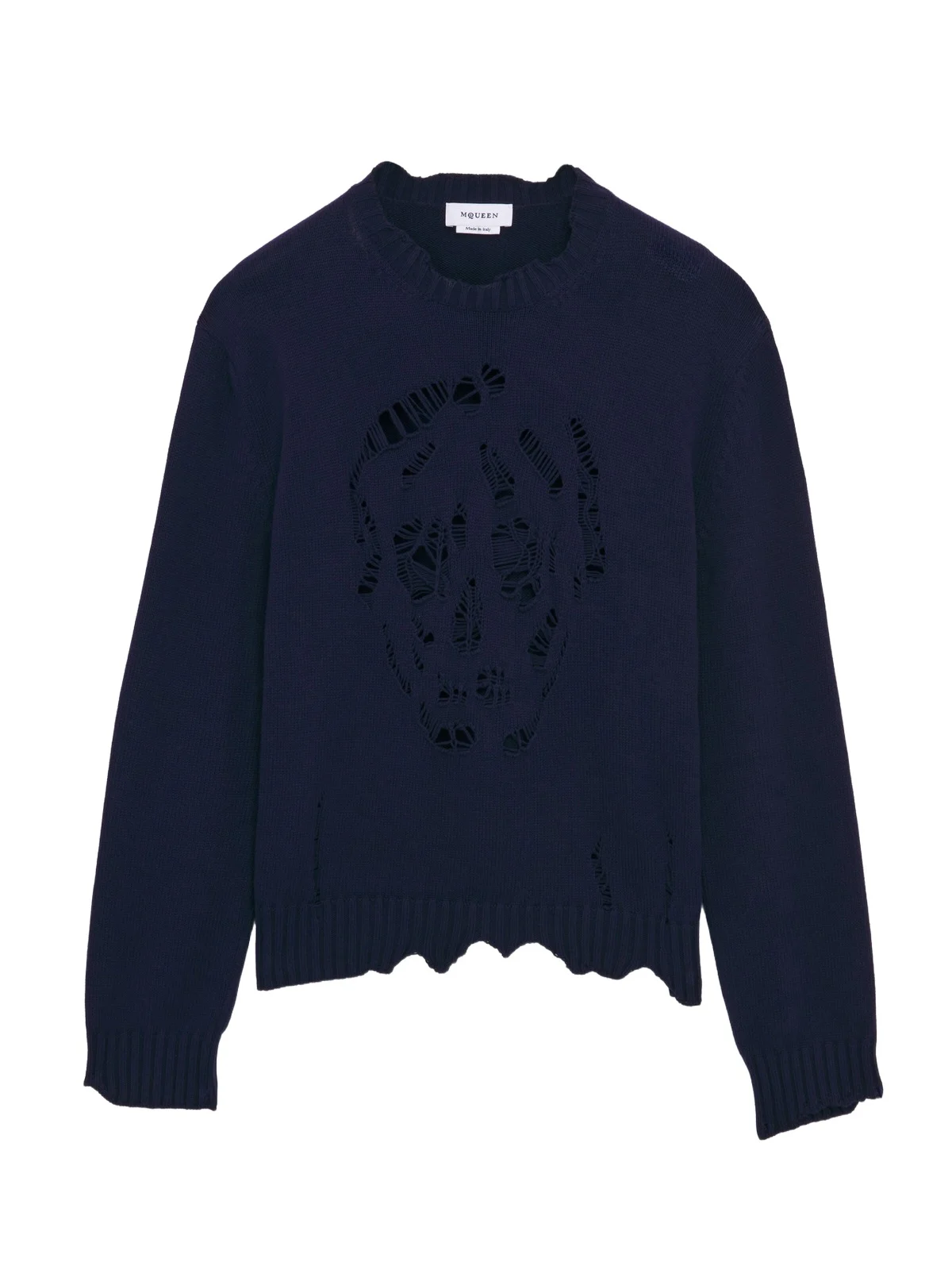 Alexander McQueen Distressed Skull Jumper