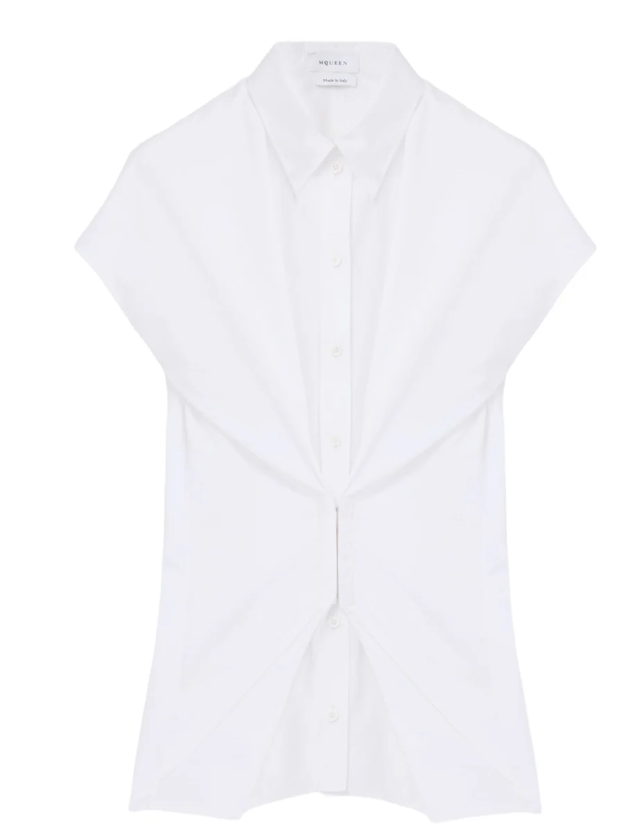 Gathered Short-Sleeved Shirt Gathered Short-Sleeved Shirt