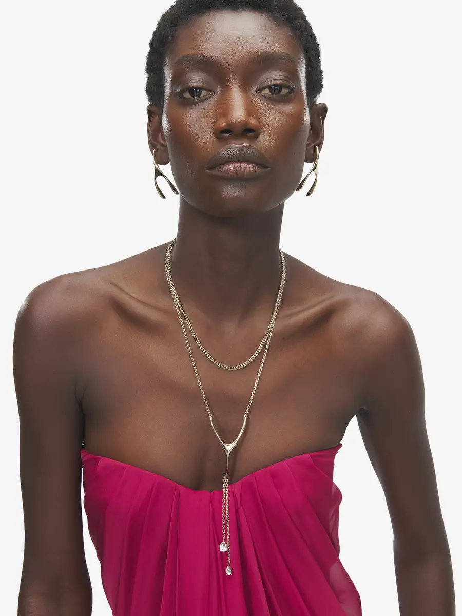Alexander McQueen Wishbone Necklace | Thumbnail 2