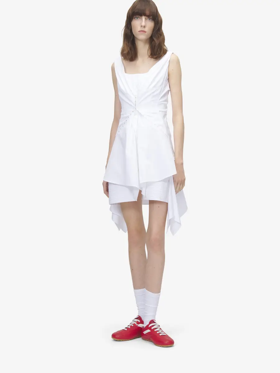 Alexander McQueen Gathered Mini Dress | Thumbnail 2 Alexander McQueen Gathered Mini Dress | Thumbnail 2