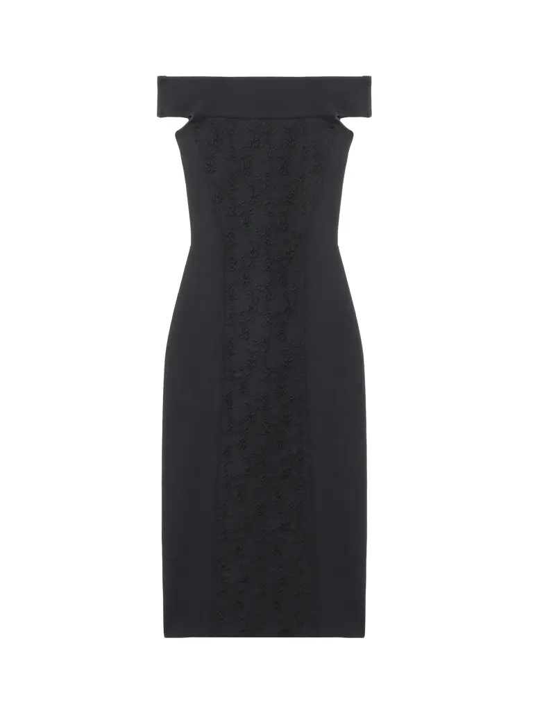 Floral Jacquard Pencil Dress Floral Jacquard Pencil Dress