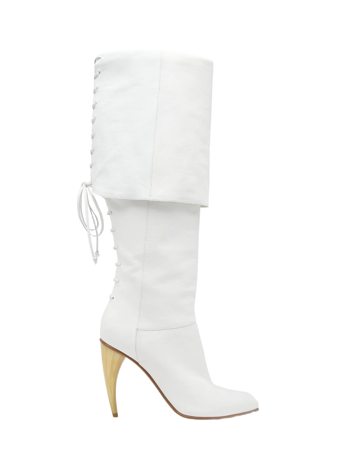 Alexander McQueen Horn Heel Knee-High Boot