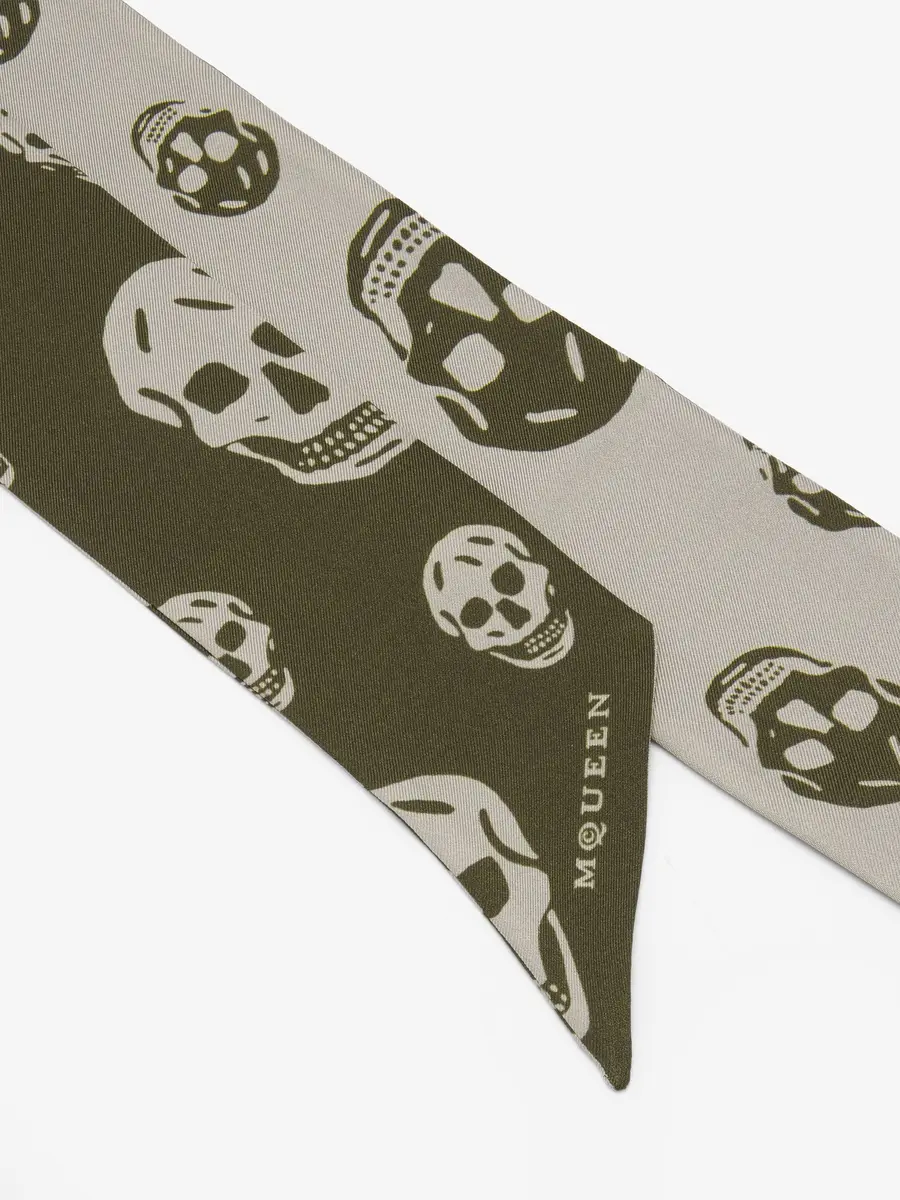 Alexander McQueen Ribbon Skull Scarf | Thumbnail 2 Alexander McQueen Ribbon Skull Scarf | Thumbnail 2