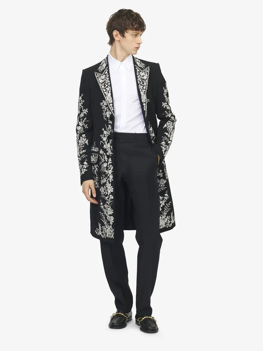 Alexander McQueen Floral Embroidery Coat | Thumbnail 2 Alexander McQueen Floral Embroidery Coat | Thumbnail 2