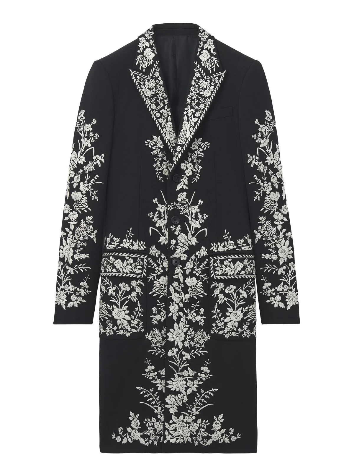 Alexander McQueen Floral Embroidery Coat
