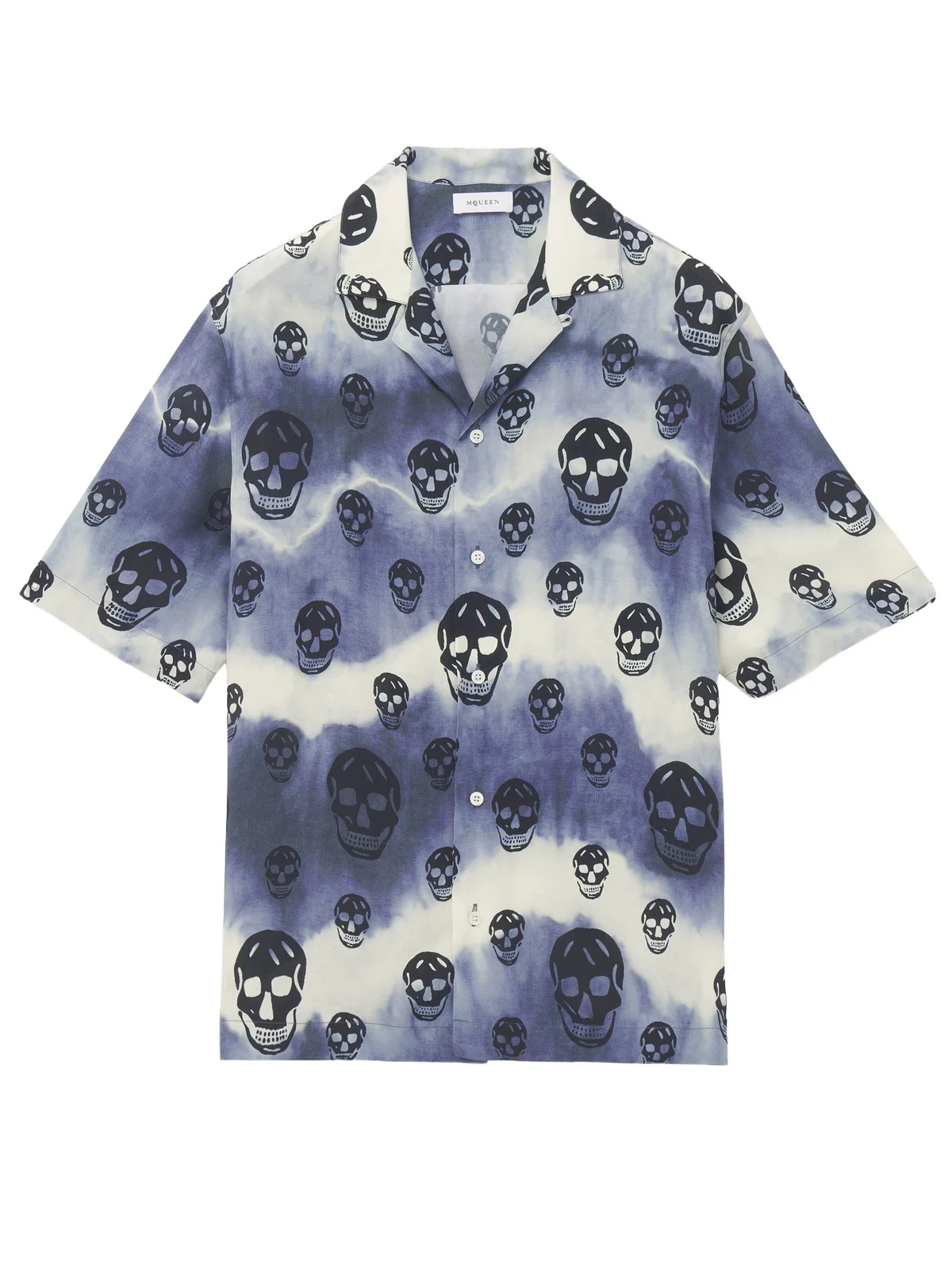 Alexander McQueen Tie-Dye Skull Hawaiian Shirt