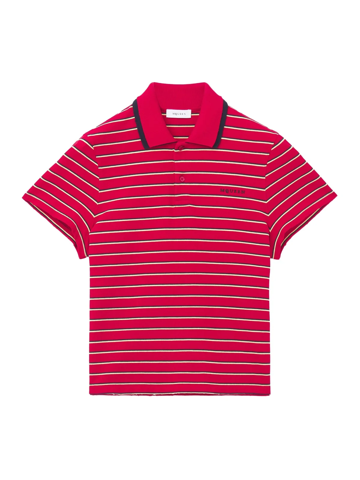Alexander McQueen Striped Polo Shirt