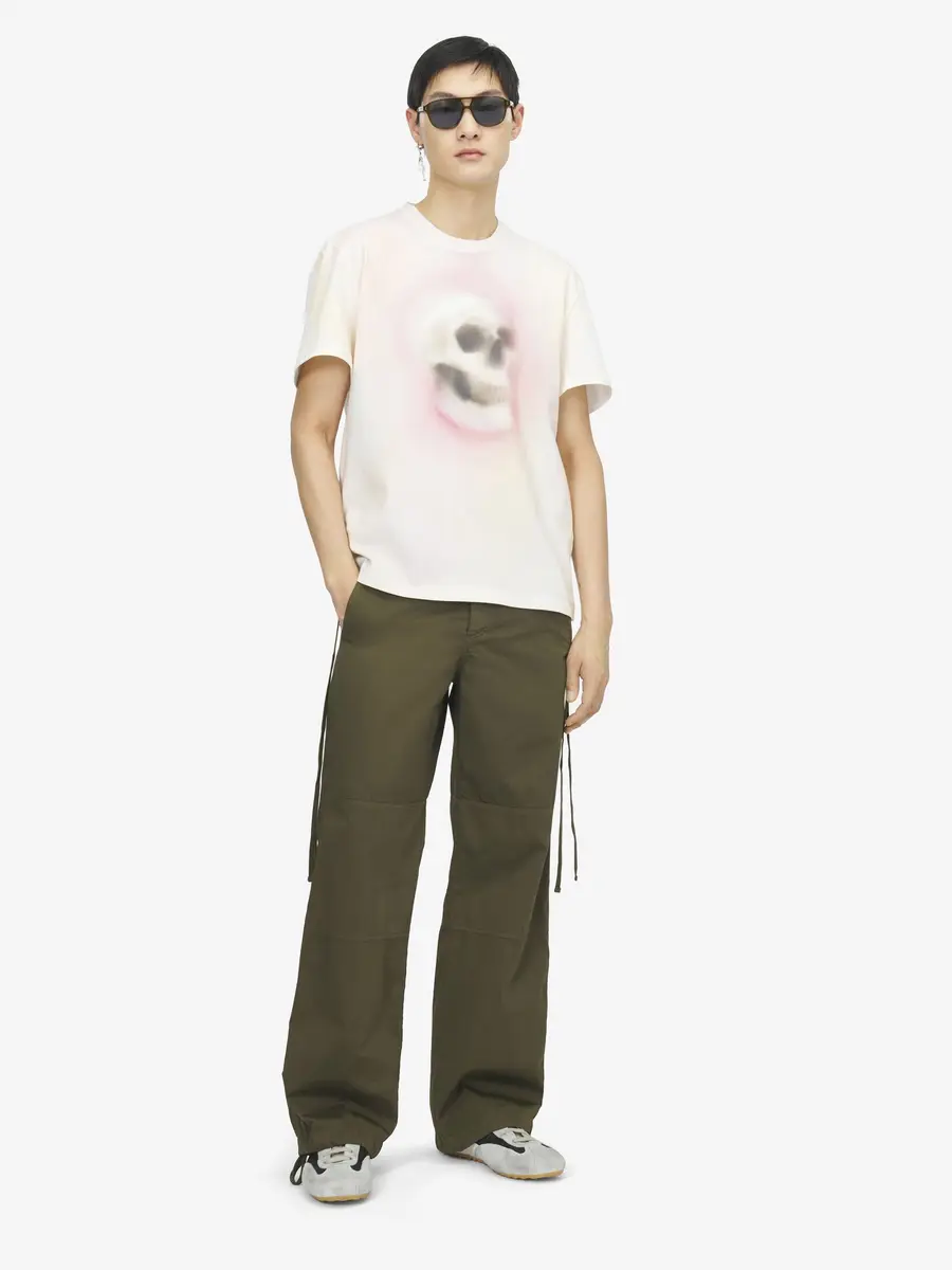 Alexander McQueen Airbrushed Skull T-shirt | Thumbnail 2 Alexander McQueen Airbrushed Skull T-shirt | Thumbnail 2